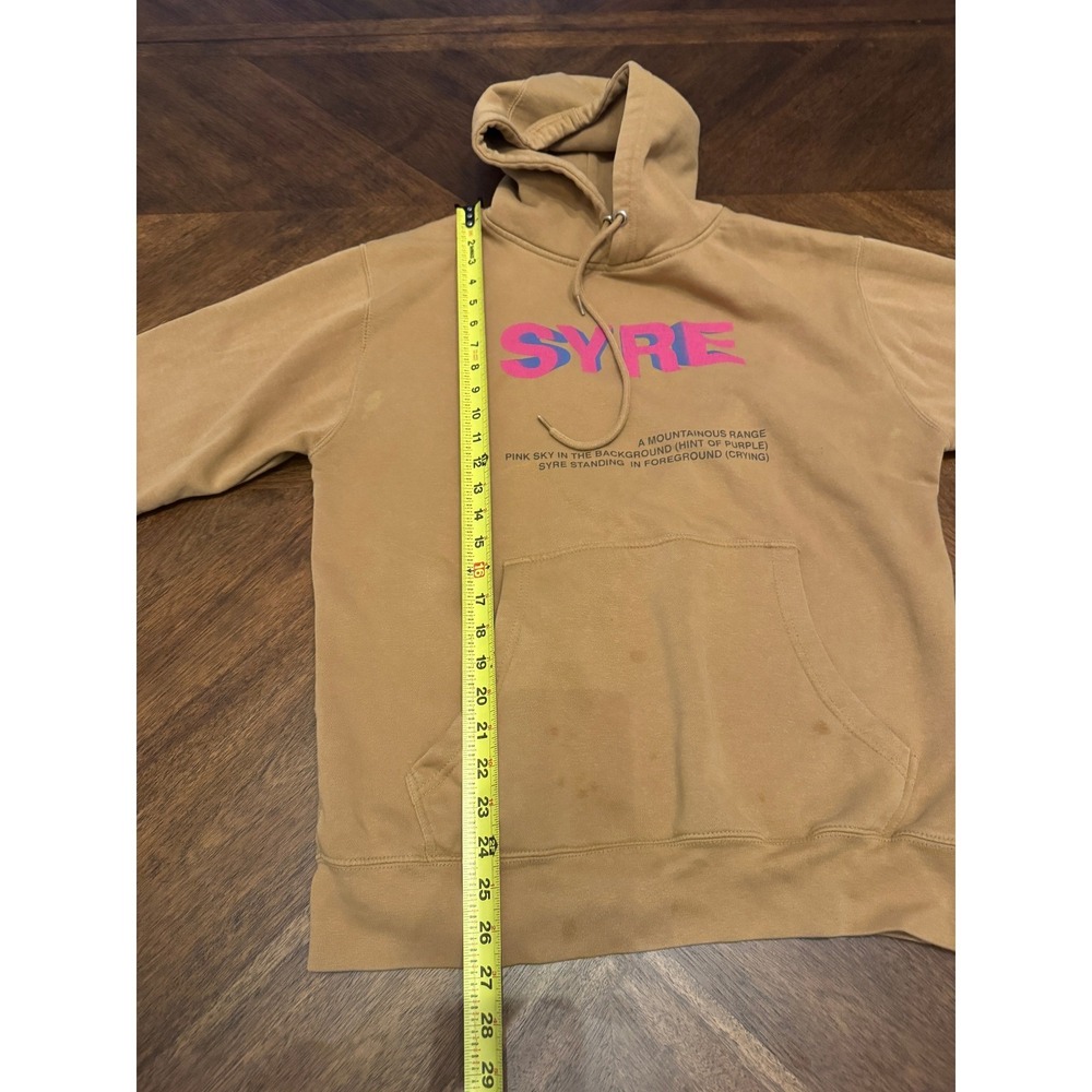 MSFTSrep SYRE A Beautiful Confusion Jaden Smith Hoodie Tan Yellow Mens Medium |N - Picture 6 of 8